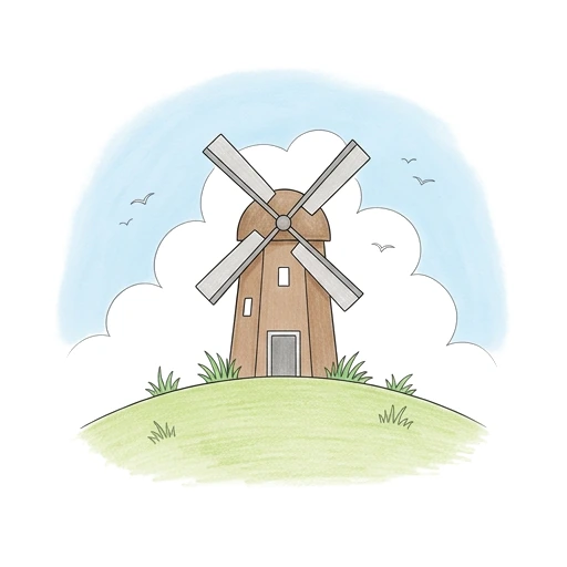 Windmill Hill, colored example