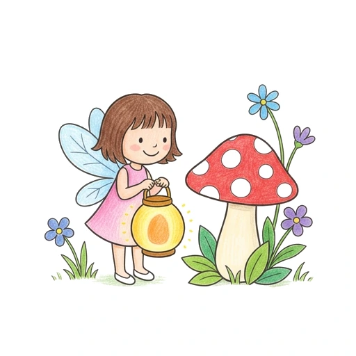 Garden Fairy Lantern, colored example