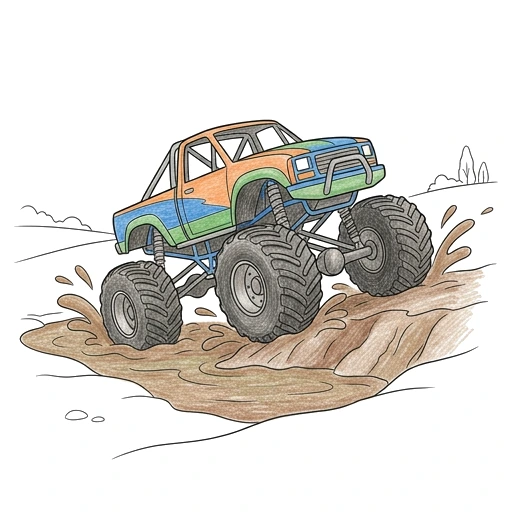 Mud Pit Monster, colored example