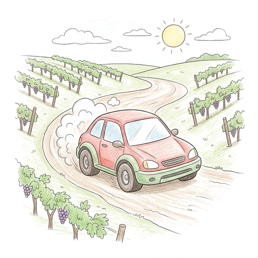 Vineyard Rally Turn, colored example