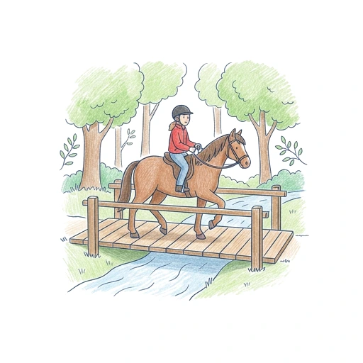 Forest Trail Crossing, colored example