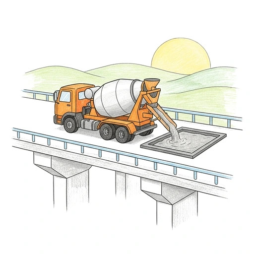 Bridge Deck Mixer, colored example