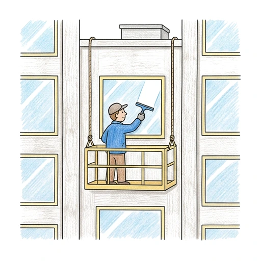 Window Washer Lift, colored example