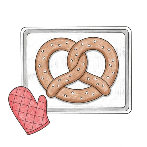 Pretzel Bakery Tray, colored example