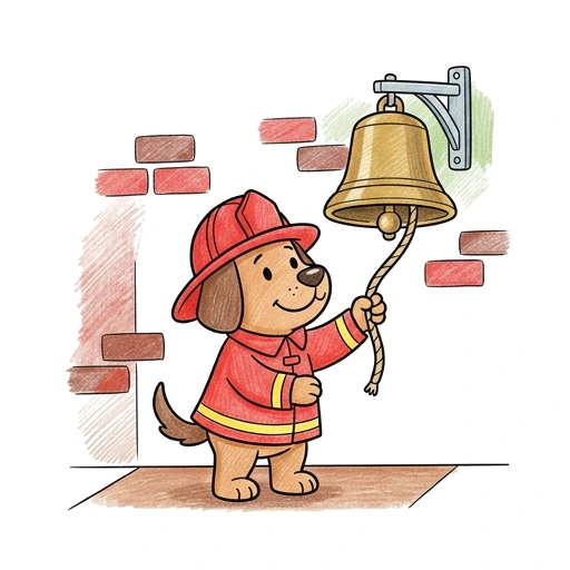 Alarm Bell Dog, colored example