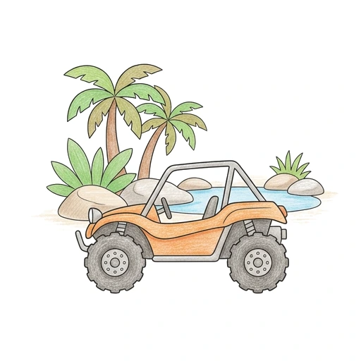 Oasis Buggy Stop, colored example