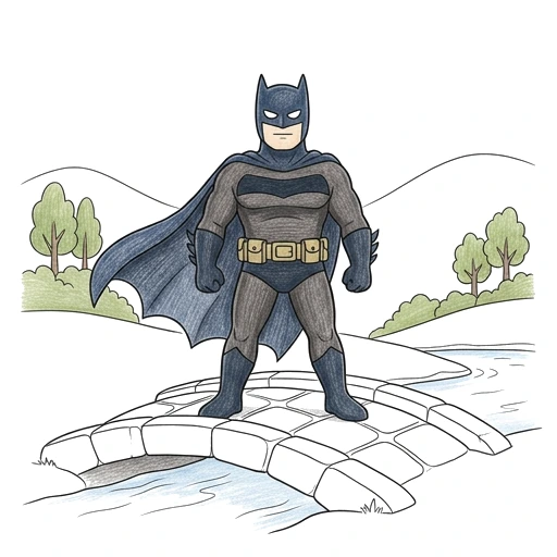 Cape Over Bridge, colored example