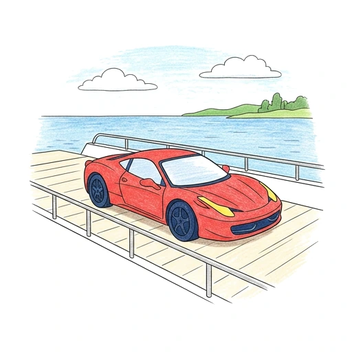 Ferrari Ferry Deck, colored example